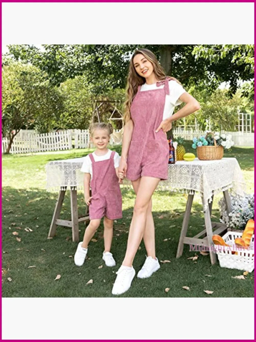 Matching Overall Jumpsuit Romper Summer Sleeveless Tie Shoulder Shorts Set